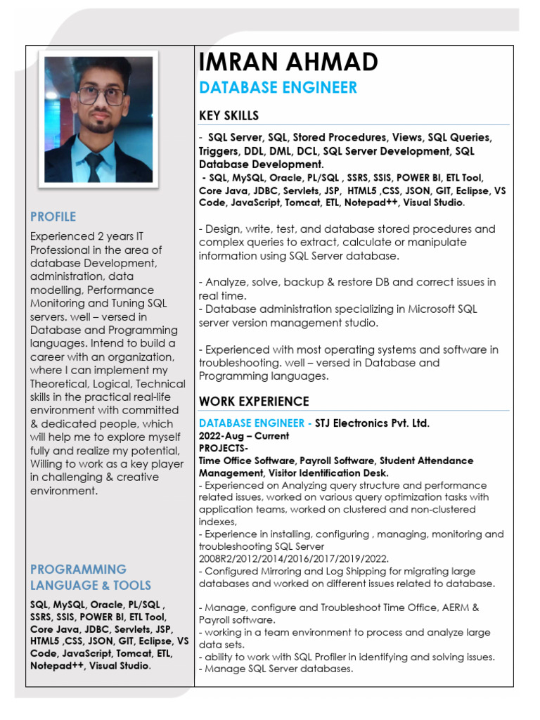 Database Engineer with SQL Expertise | PDF | Databases | Sql