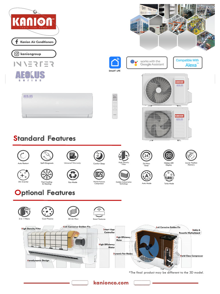 Aeolus Series R410A 50HZ DC Inverter Cooling Only Wall Split Type Air ...