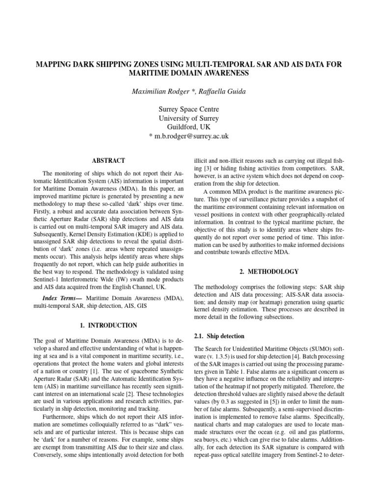 Rodger | PDF | Remote Sensing