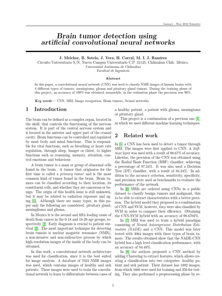 Brain Tumor Detection with CNNs | PDF | Deep Learning | Magnetic ...