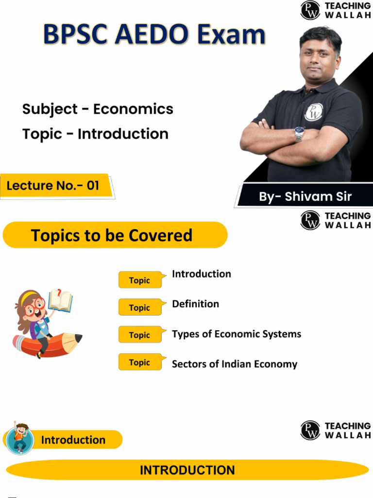 Introduction 01 - Class Notes PDF | PDF