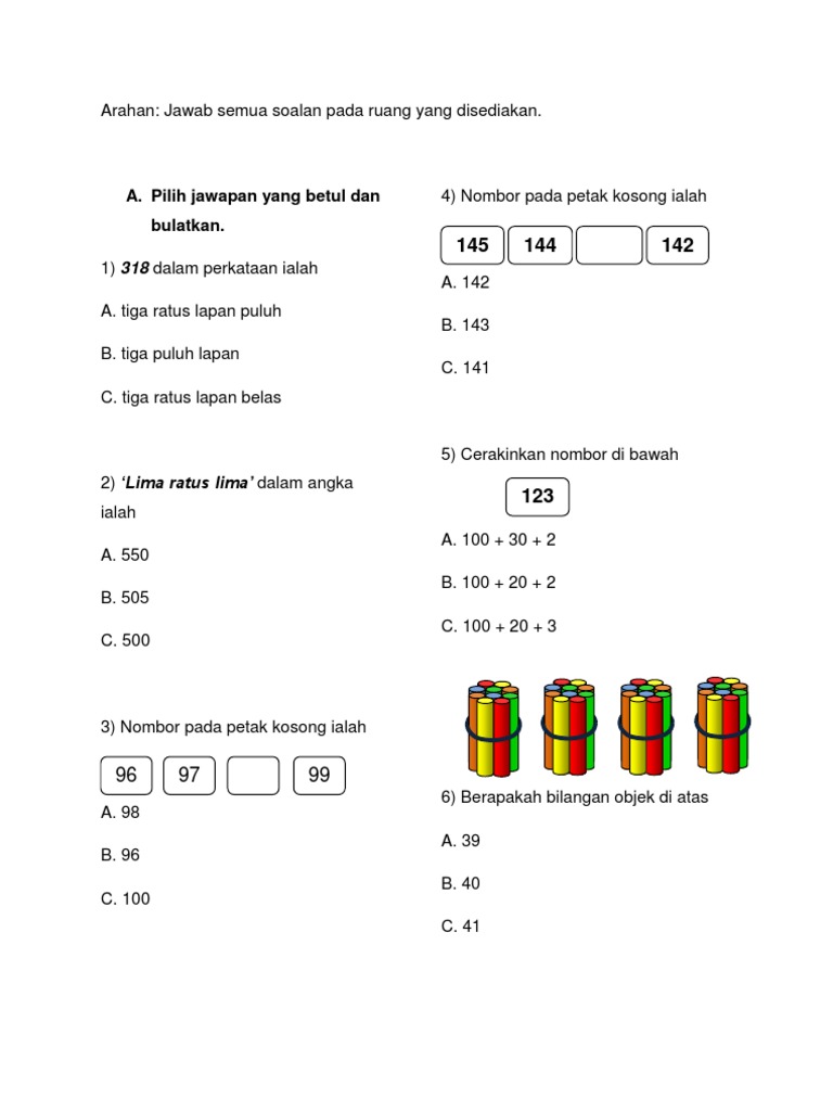 Matematik Tahun 2 Pdf