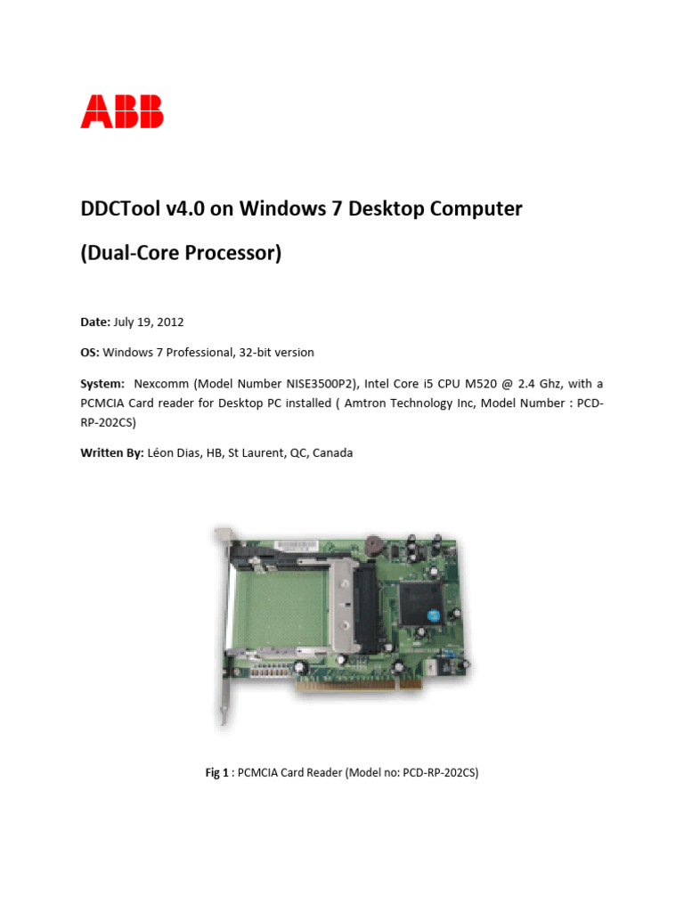Install DDCTool v4.0 on Windows 7 | PDF | Microsoft Windows | Windows 7