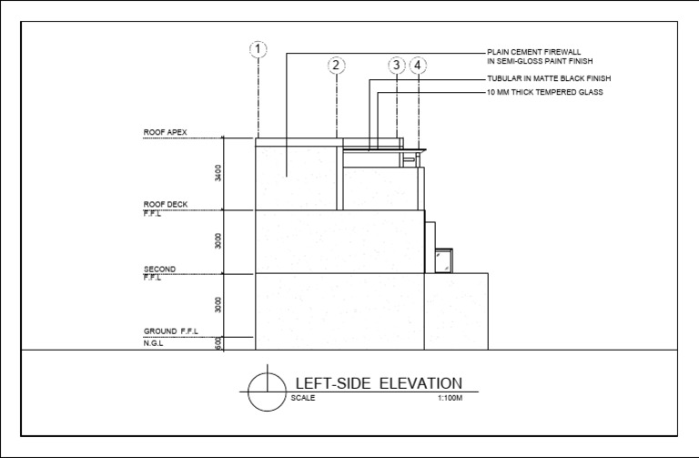 Left-Side Elevation Drawing Details | PDF