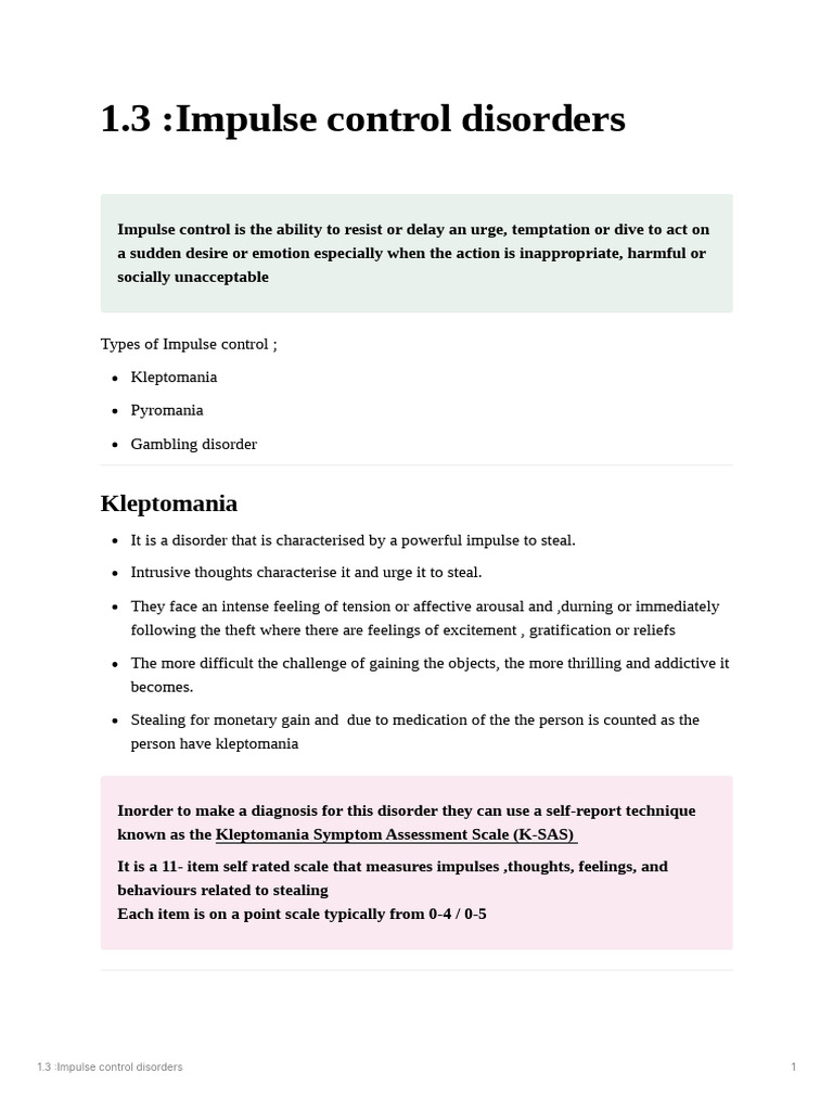 Understanding Impulse Control Disorders | PDF | Opioid | Reward System