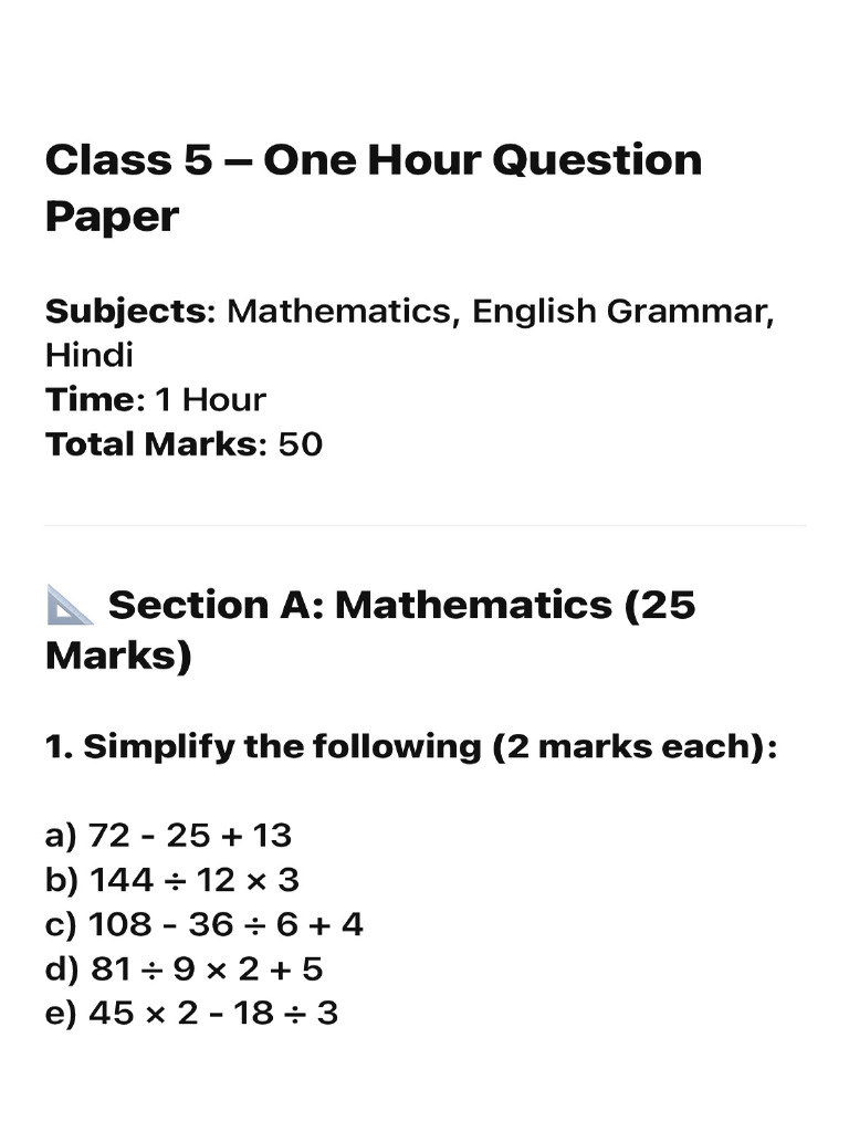 Manan Question Paper | PDF
