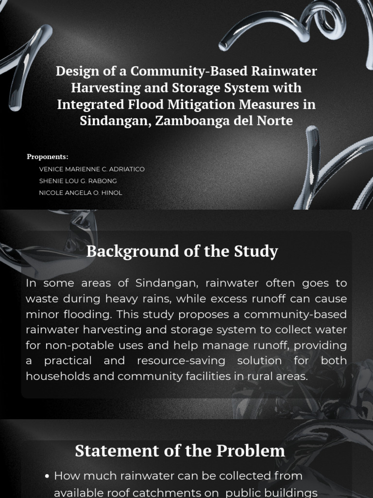 Community Rainwater Harvesting Design | PDF | Surface Runoff ...