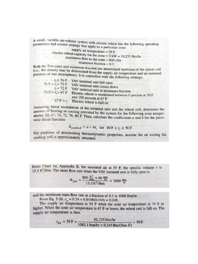 Examples Problems HVAC Chapter 8 | PDF