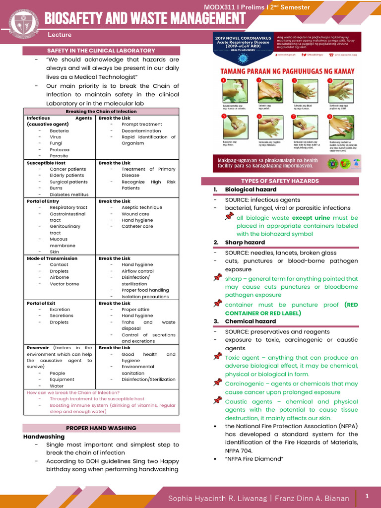 Biosafety and Waste Management Guide | PDF | Nucleotides | Dna Replication