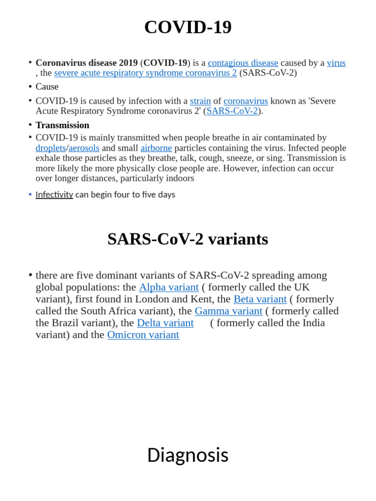 Title: Comprehensive Overview of COVID-19 and Its Management | PDF