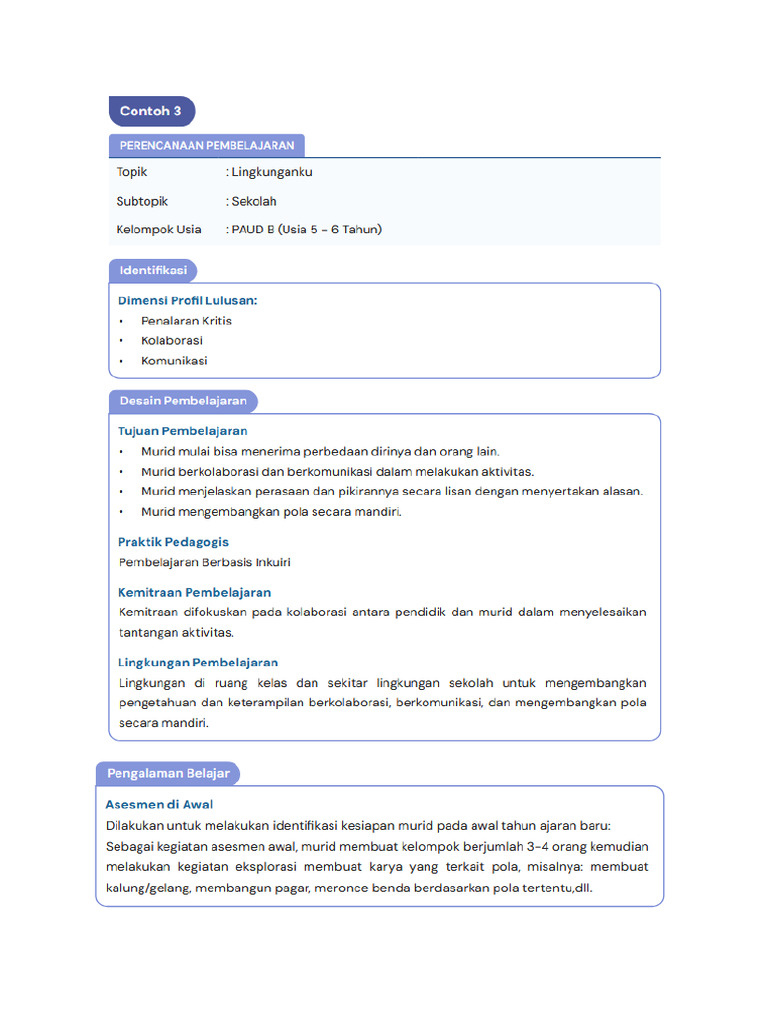 Contoh 3 - RPP - PM | PDF