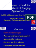 Deployment of A Grid - Based Medical Imaging Application