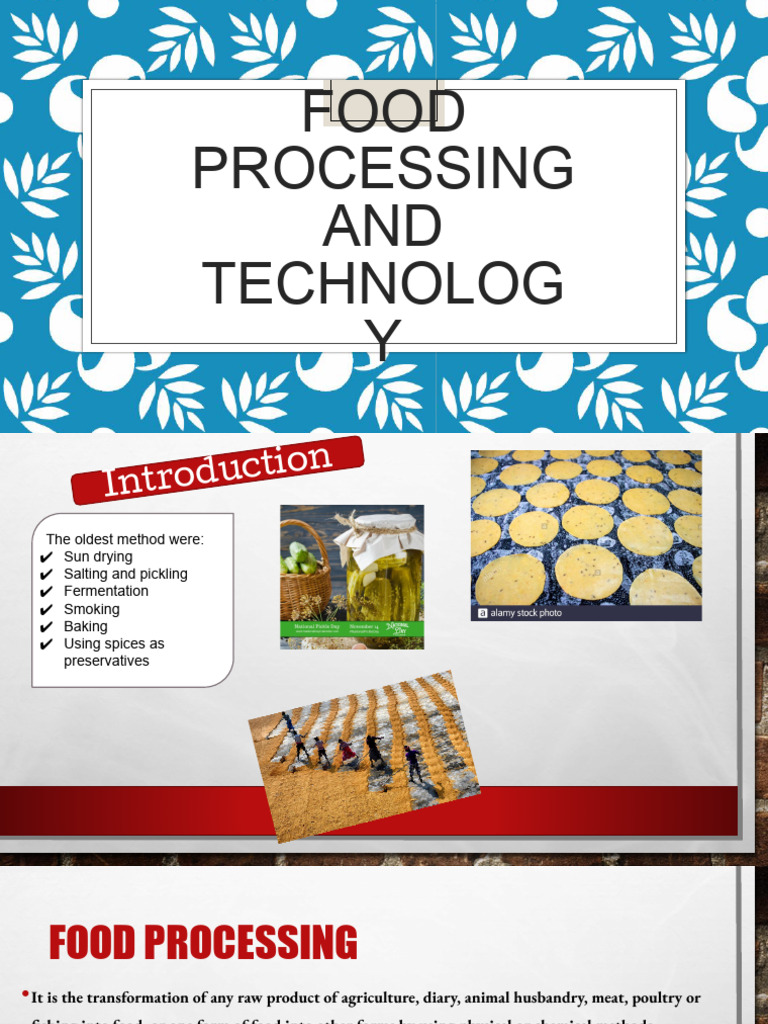Food Processing And Technology 2 Pdf Food Preservation Foods 