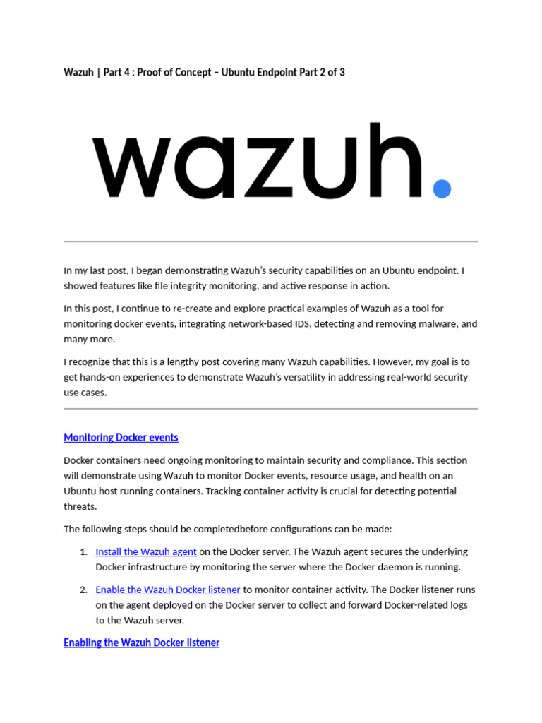Wazuh 7 | PDF | Antivirus Software | Malware