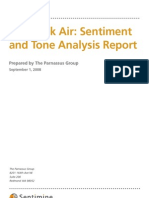 Macbook Air: Sentiment and Tone Analysis Report: Prepared by The Parnassus Group