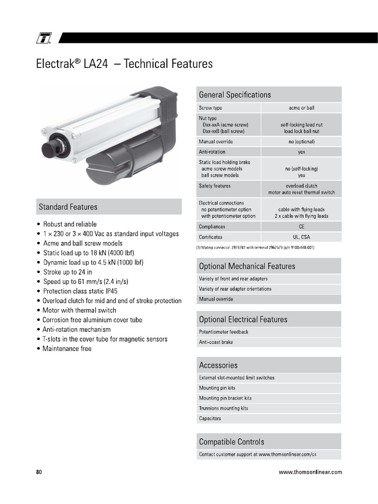 LA24 - Actuators | PDF