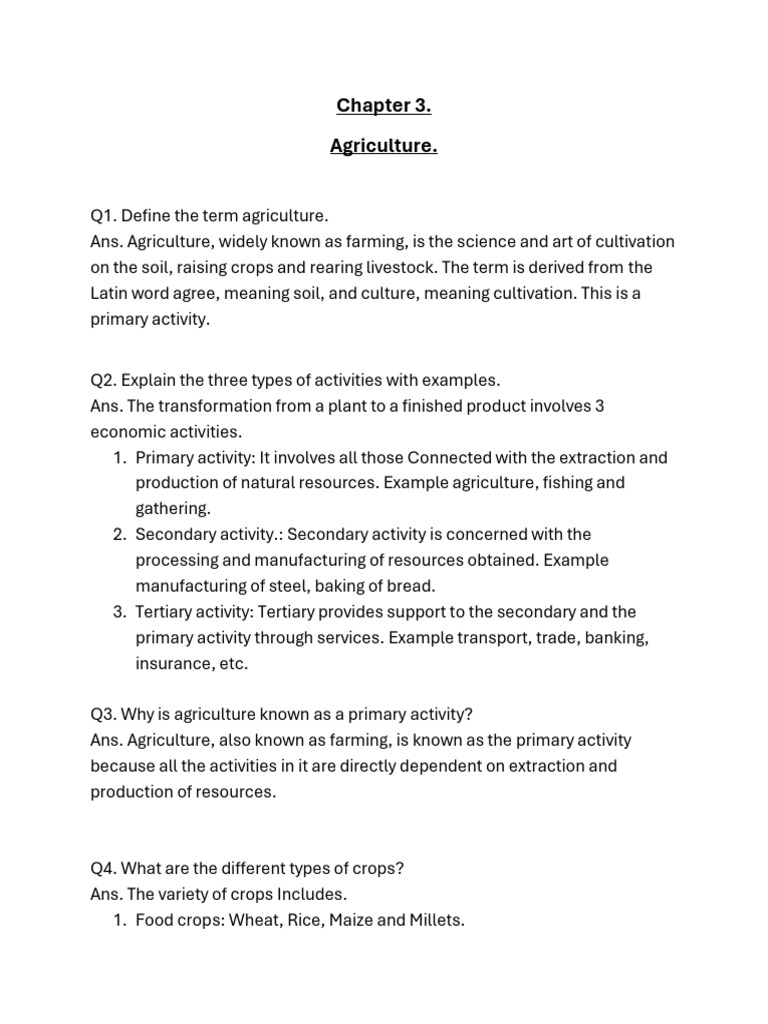 Understanding Agriculture and Its Types | PDF | Agriculture | Crops