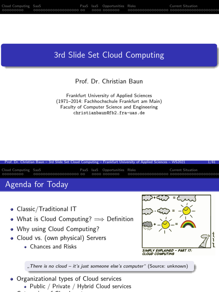 Cloud Computing: Services, Risks, and Benefits | PDF | Cloud Computing ...