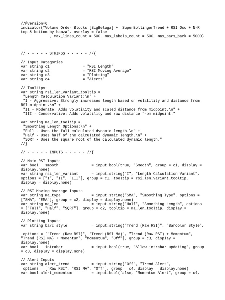 Dynamic RSI Length Indicator Script | PDF