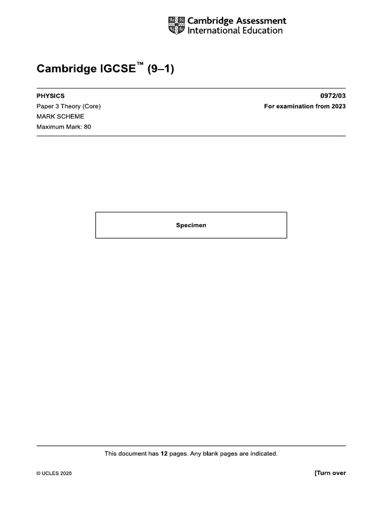 Paper 3 MS | PDF