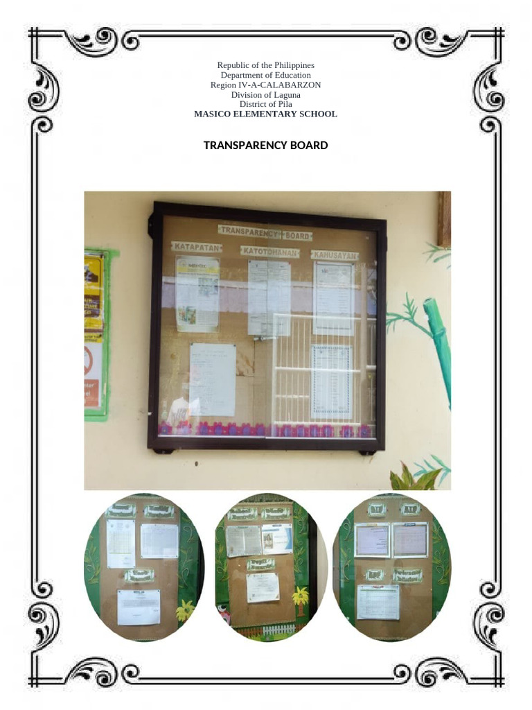 Transparency Board | PDF
