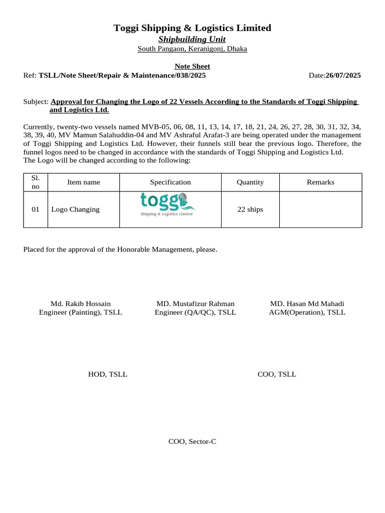 Note Sheet For Ship Logo | PDF