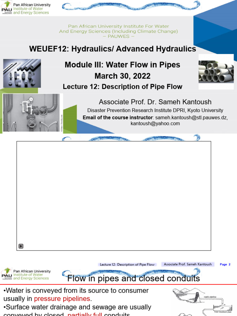 Pipe Flow Analysis and Design Techniques | PDF | Fluid Dynamics | Pipe ...