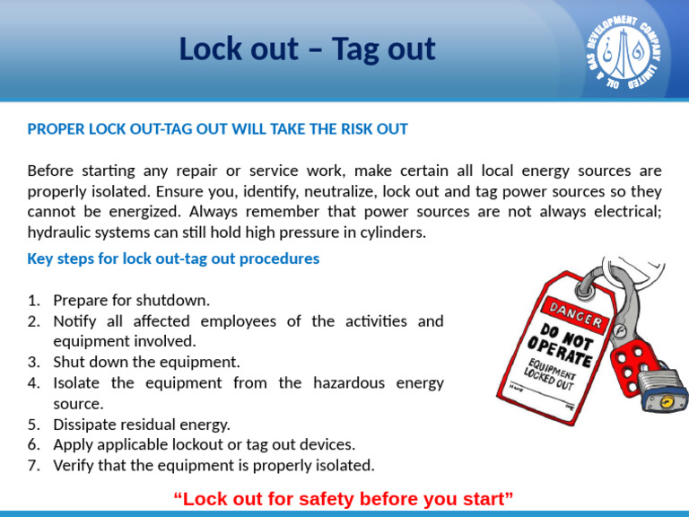 Lockout-Tagout Safety Procedures | PDF