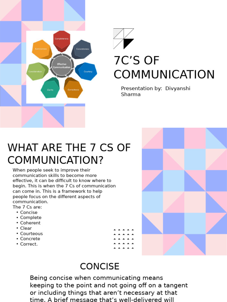 Understanding the 7 Cs of Communication | PDF | Communication | Speech