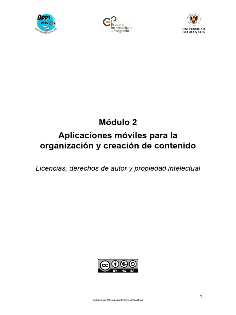 PDF. Licencias y Dchos Autor v1 | PDF | Derechos de autor | Licencia ...