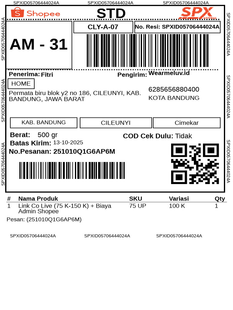 Label Pengiriman 40 | PDF