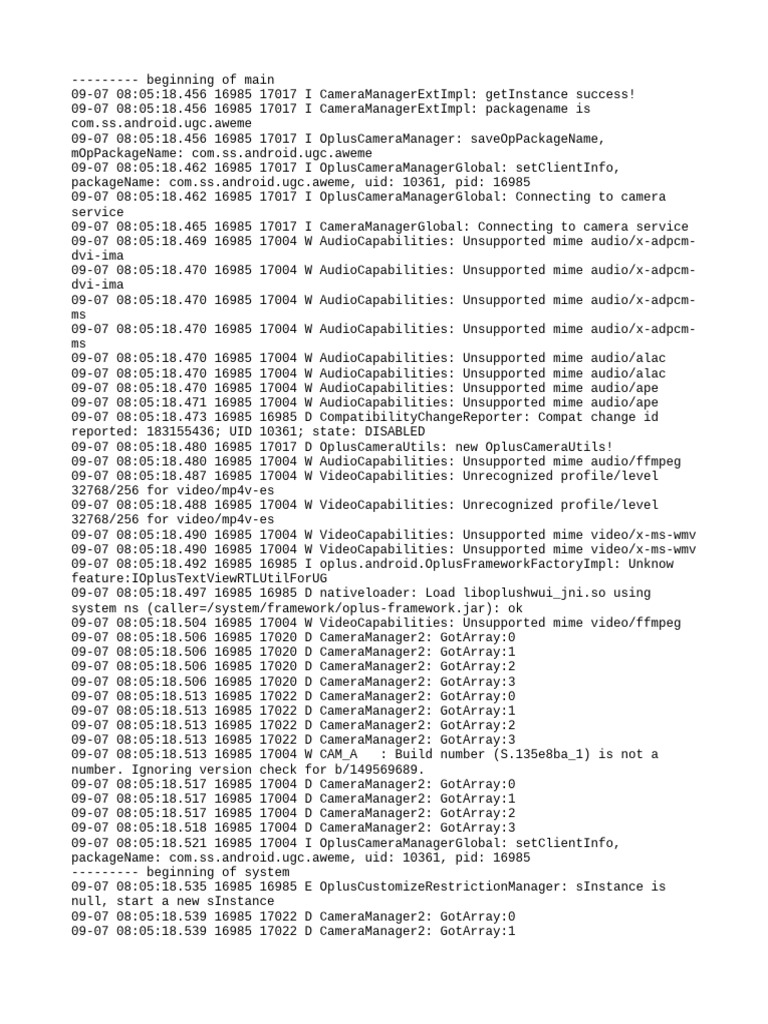 Log Cat 1757203518276 | PDF | Computer Engineering | Operating System ...