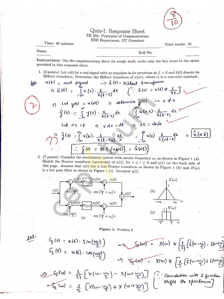 Ee331 Quiz | PDF