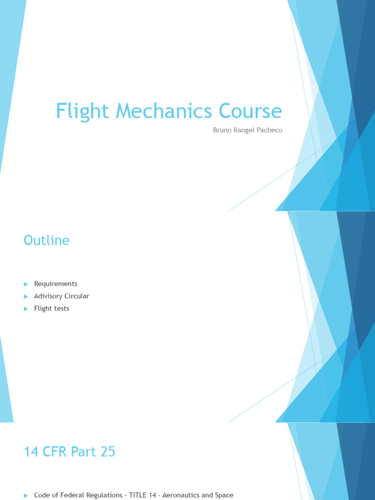 Flight+Mechanics+Course 5 | PDF | Aircraft | Aerospace