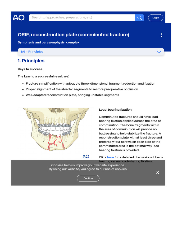 Mandibular Fracture ORIF Techniques | PDF | Oral Hygiene | Bone