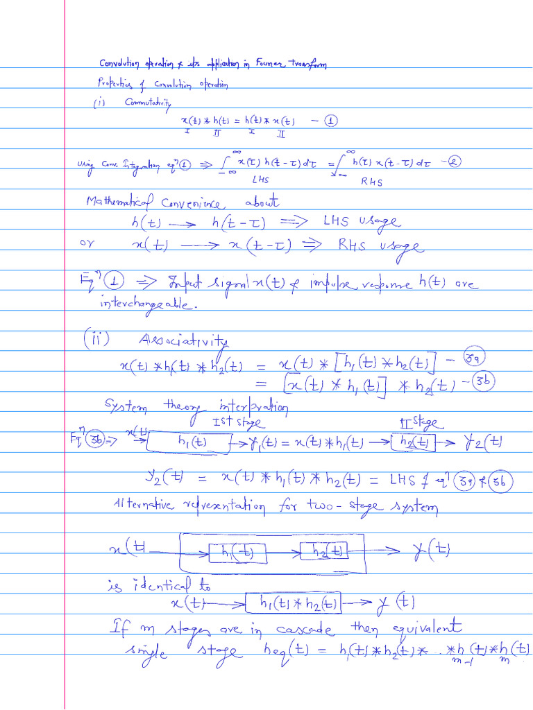 Fourier Transform-Convolution Properties and Application | PDF