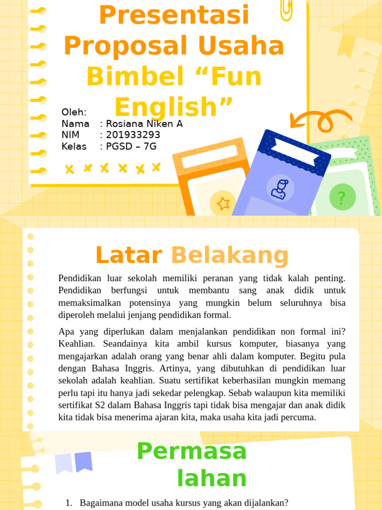Proposal Bimbel | PDF