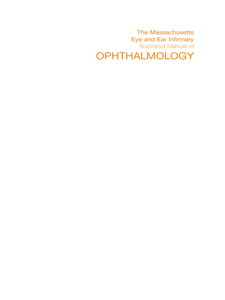 Massachusetts Eye and Ear Ophthalmology Manual | PDF | Medical ...