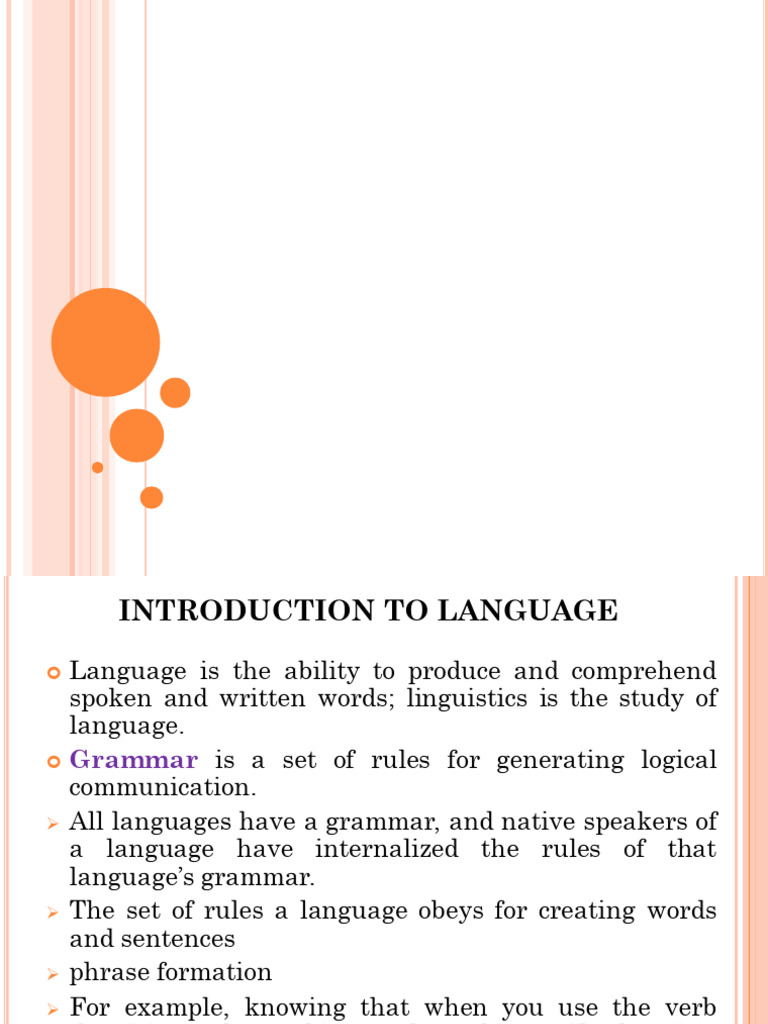 Introduction to Language and Linguistics | PDF | Linguistics | Word