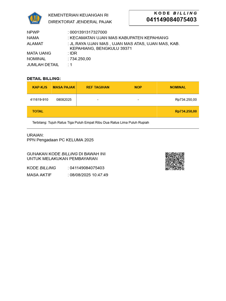 Billing Code 1754020067 | PDF