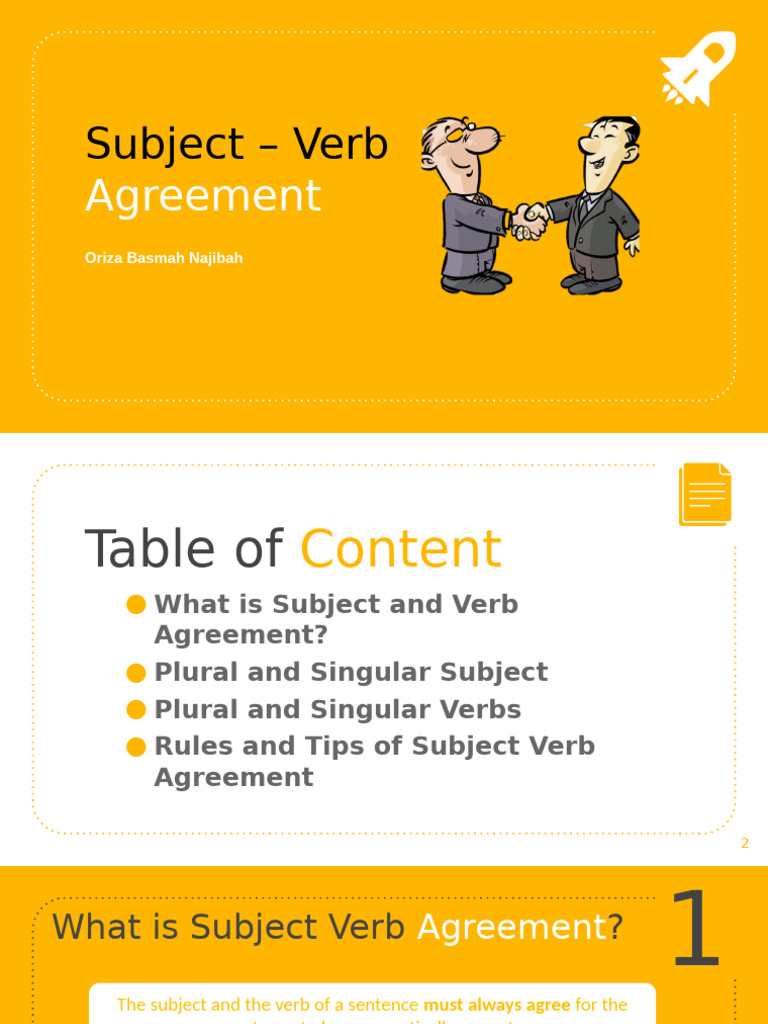 Subject-Verb Agreement Explained | PDF | Grammatical Number | Subject ...