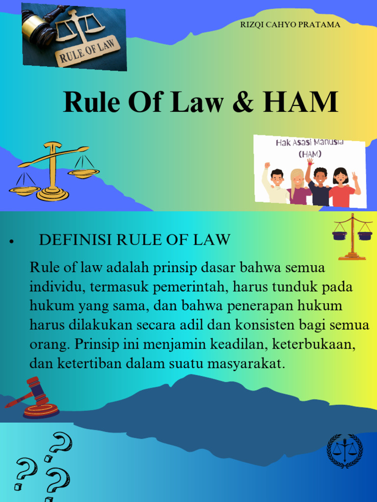 Prinsip Rule of Law dan HAM di Indonesia | PDF