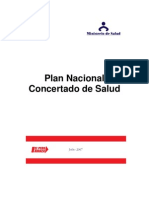 PlanNacional Concertad de Salud Al 2011