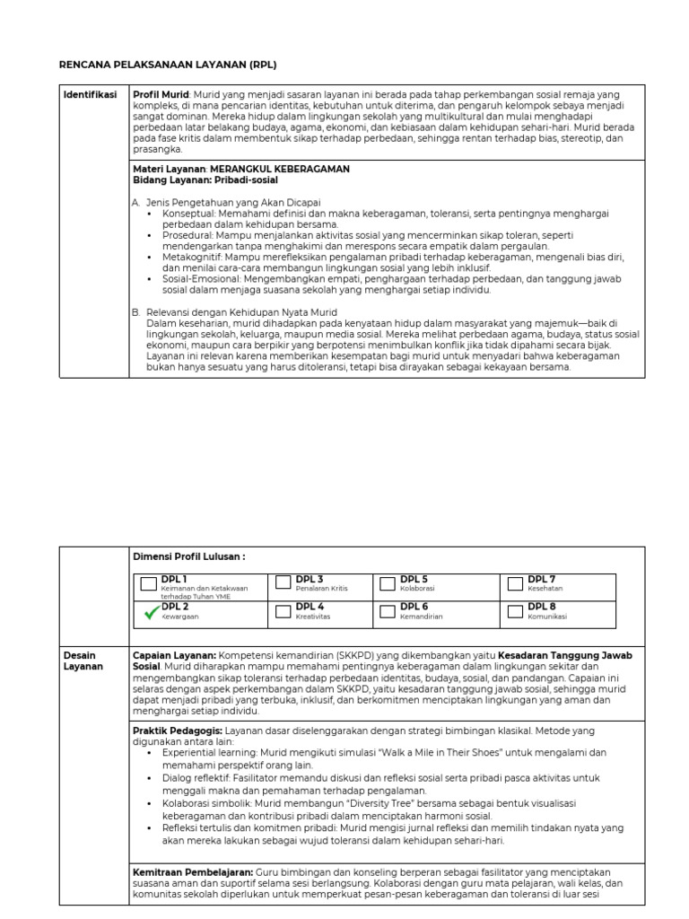 RPL Format Deep Learning - Merangkul Keberagaman | PDF