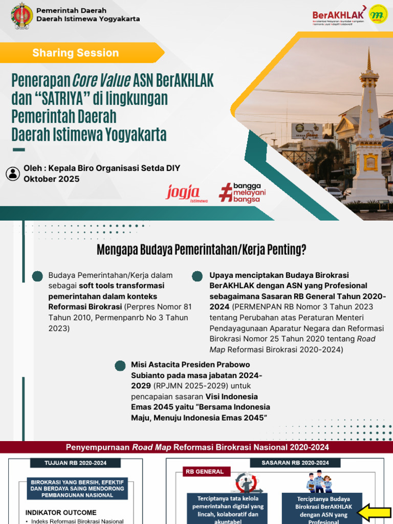 Budaya Pemerintahan SATRIYA DIY | PDF