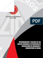 Calculo de 1gastos Generales en Consultoria de Ingenieria y de Obras