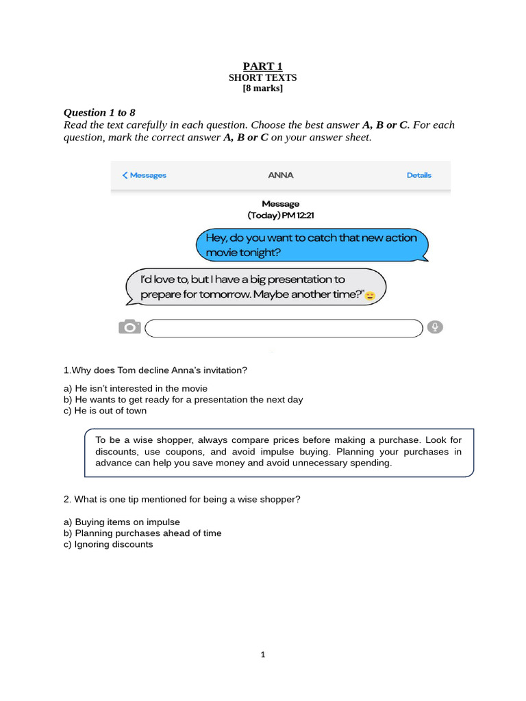 Complete Form 3 Set 1 Edited | PDF