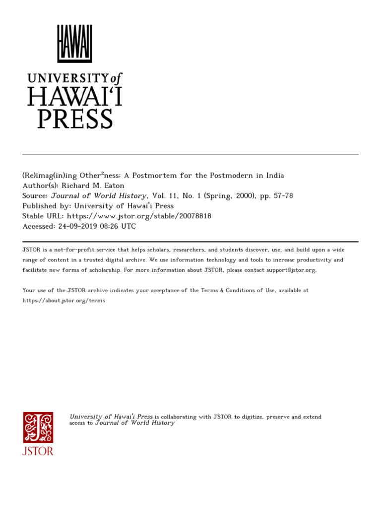 Postmodernism and Subaltern Studies in India | PDF | Postcolonialism ...