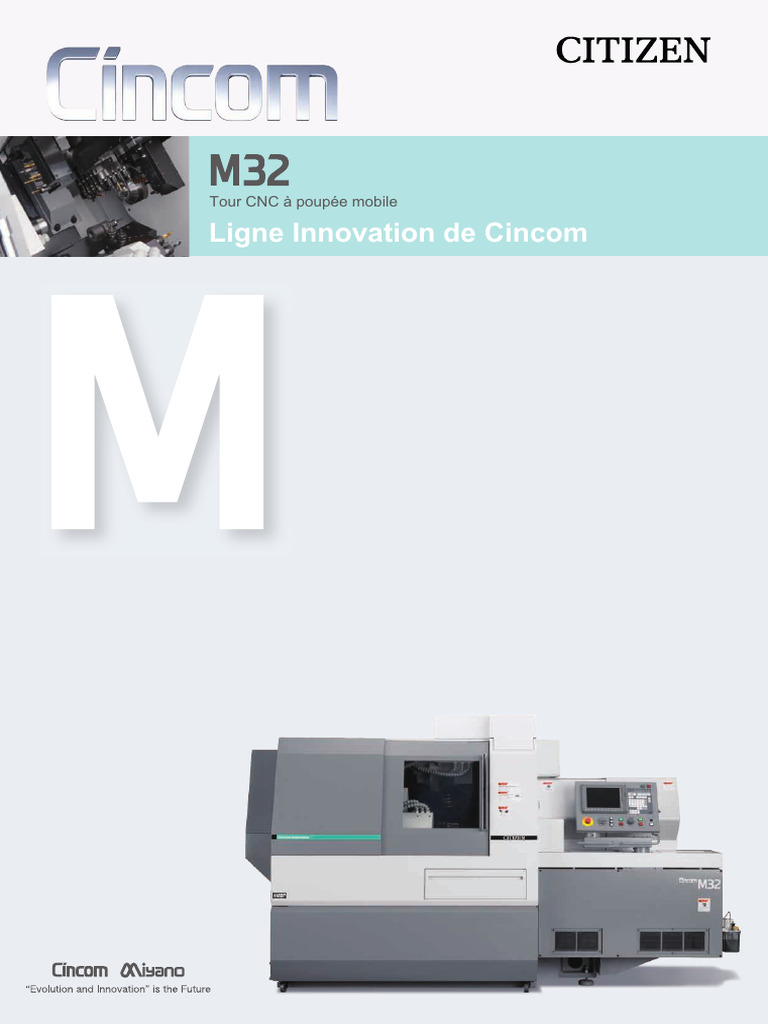 Cincom M32 : Innovation et Flexibilité | PDF