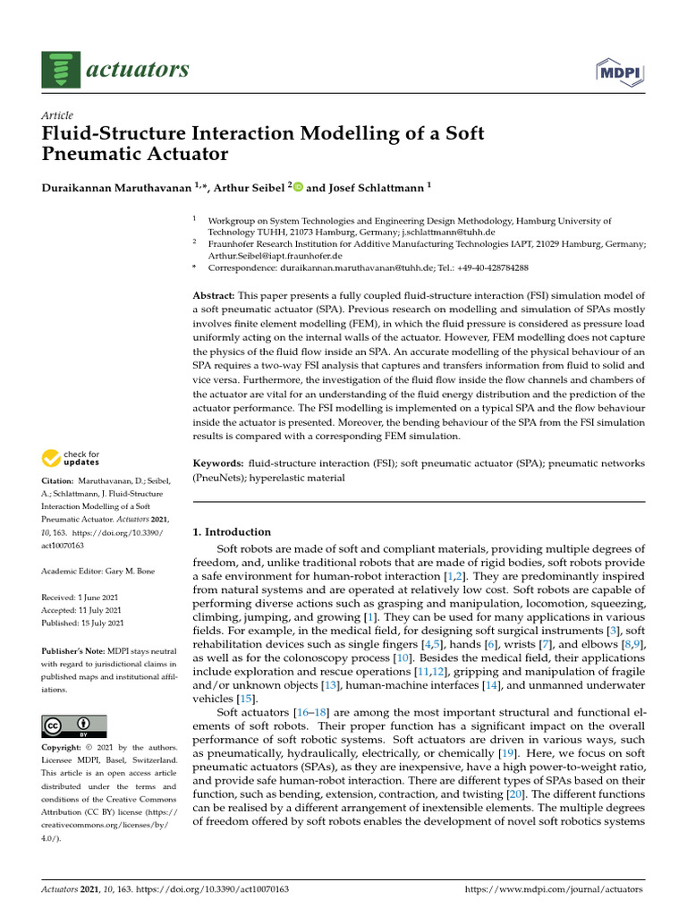 Fluid-Structure Interaction in SPAs | PDF | Applied And ...